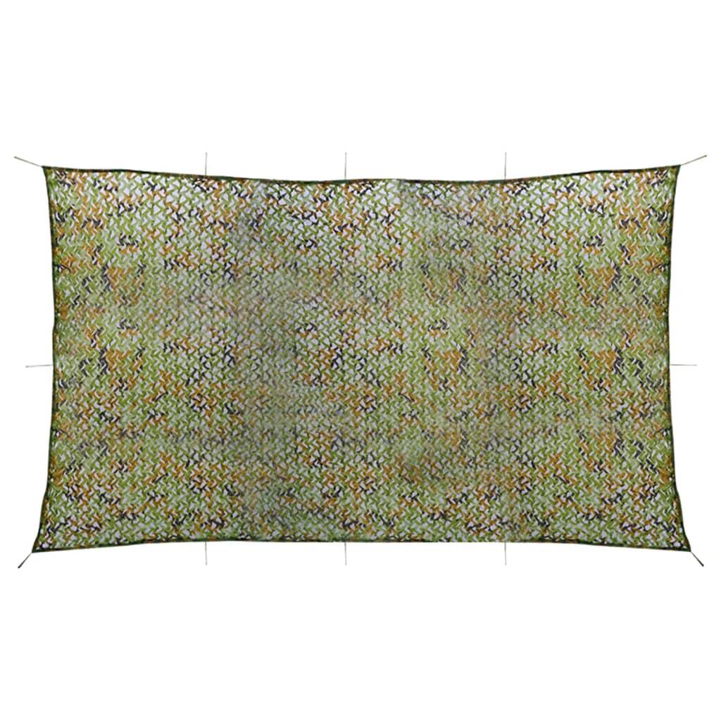 Camouflagenet Med Opbevaringstaske 2x8 Grøn