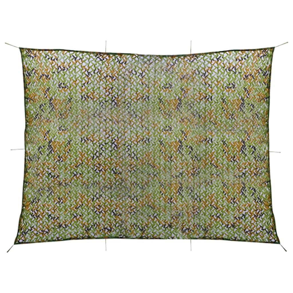 Camouflagenet Med Opbevaringstaske 2x4 Grøn