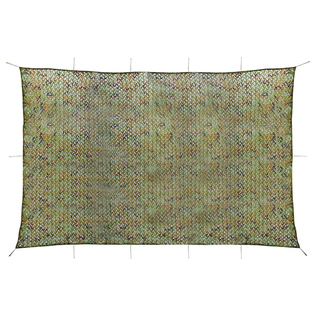 Camouflagenet Med Opbevaringstaske 4x5 Grøn