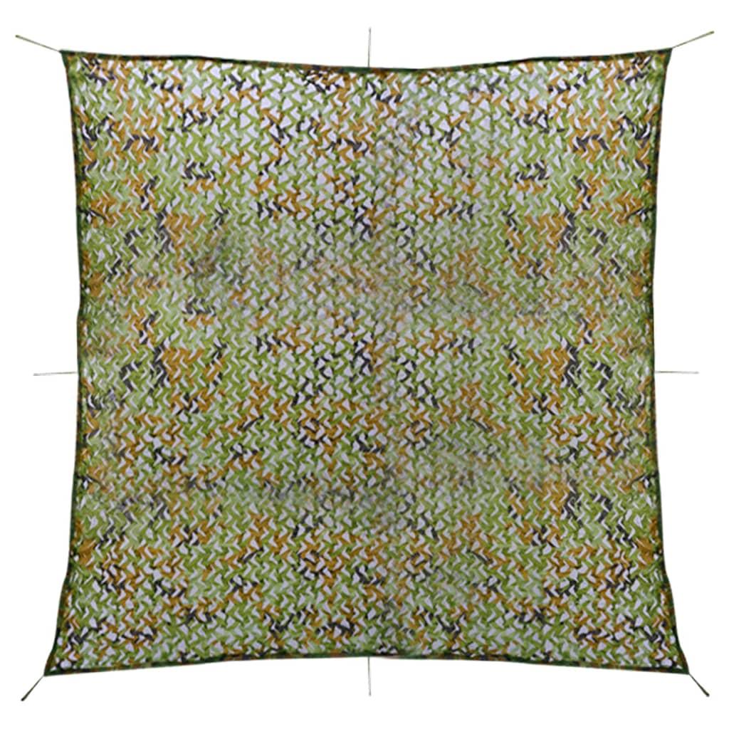Camouflagenet Med Opbevaringstaske 5x5 Grøn