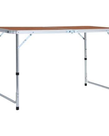 Foldbart Campingbord Aluminium 120   60 Cm