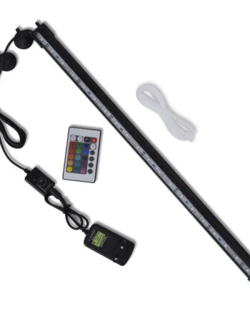 Led-akvarielampe Med Boblefunktion 56   Cm Rgb-farver