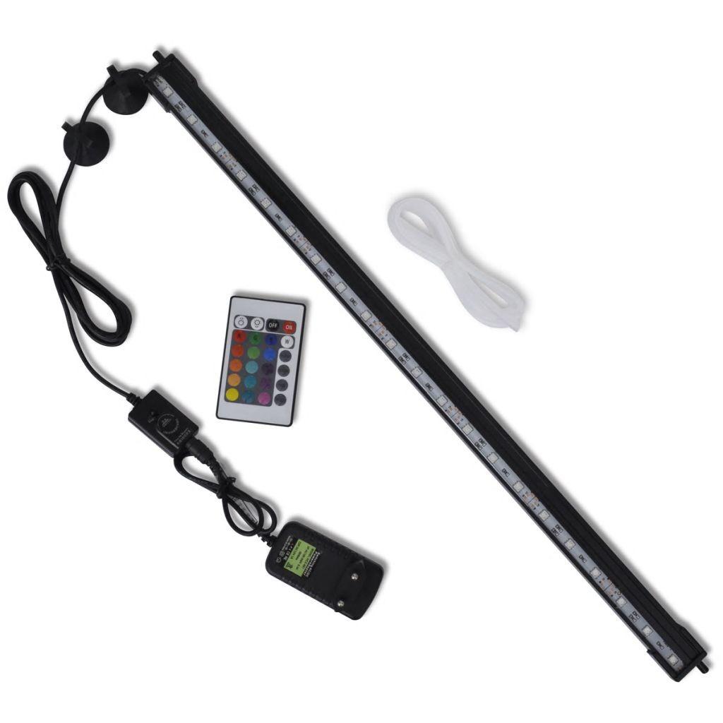 Led-akvarielampe Med Boblefunktion 56 Cm Rgb-farver
