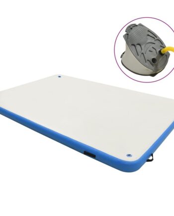 Oppustelig Platform 200x150x15 Cm Blå Og Hvid