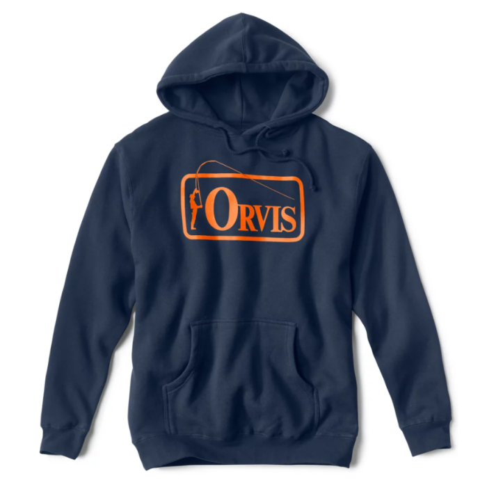 Orvis Bent Rod Badge Hoodie Navy 03