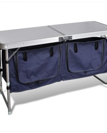 Sammenklappeligt Campingbord Med Aluminiumstel