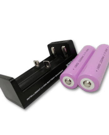Batteripakke Med   Stk 18650 Batterier Og Oplader