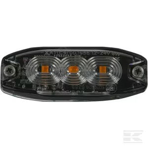 Blinkende Advarselslys  Ravgul    Leder