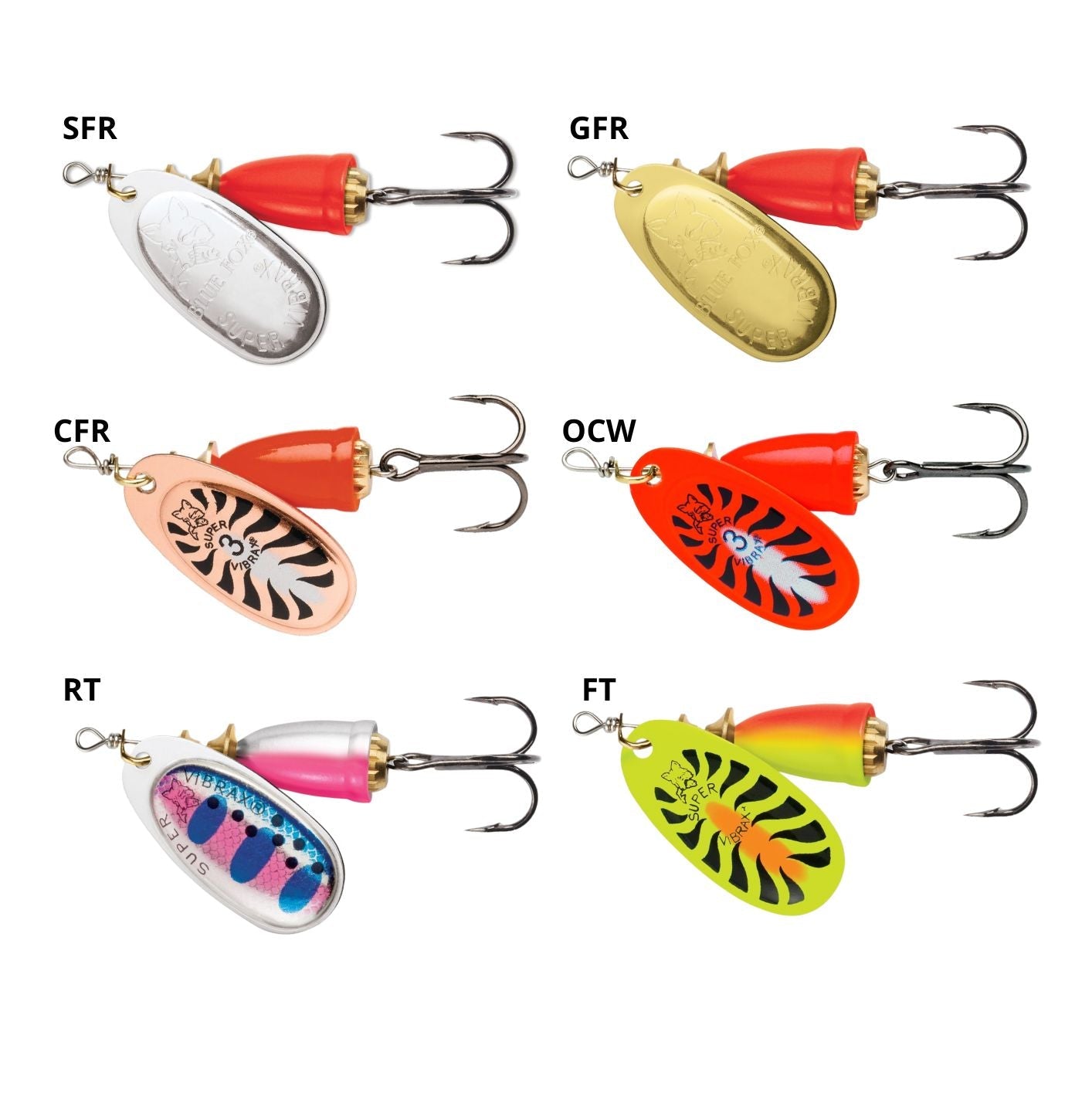 Blue Fox Vibrax Fluorescent Str 6g