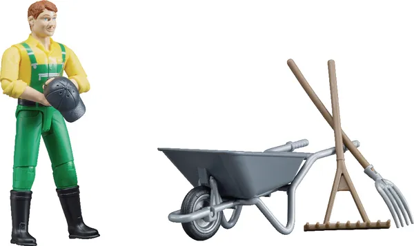 Bruder Figursæt Landmand Inkl  Tilbehør