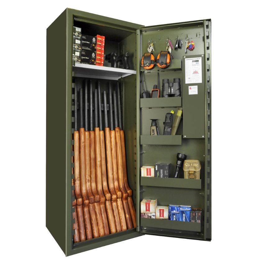 Grøn Våbenskab Sp88e    Våben Grøn 150x55x40