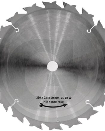 Hårdmetalklinge  250   20 Mm