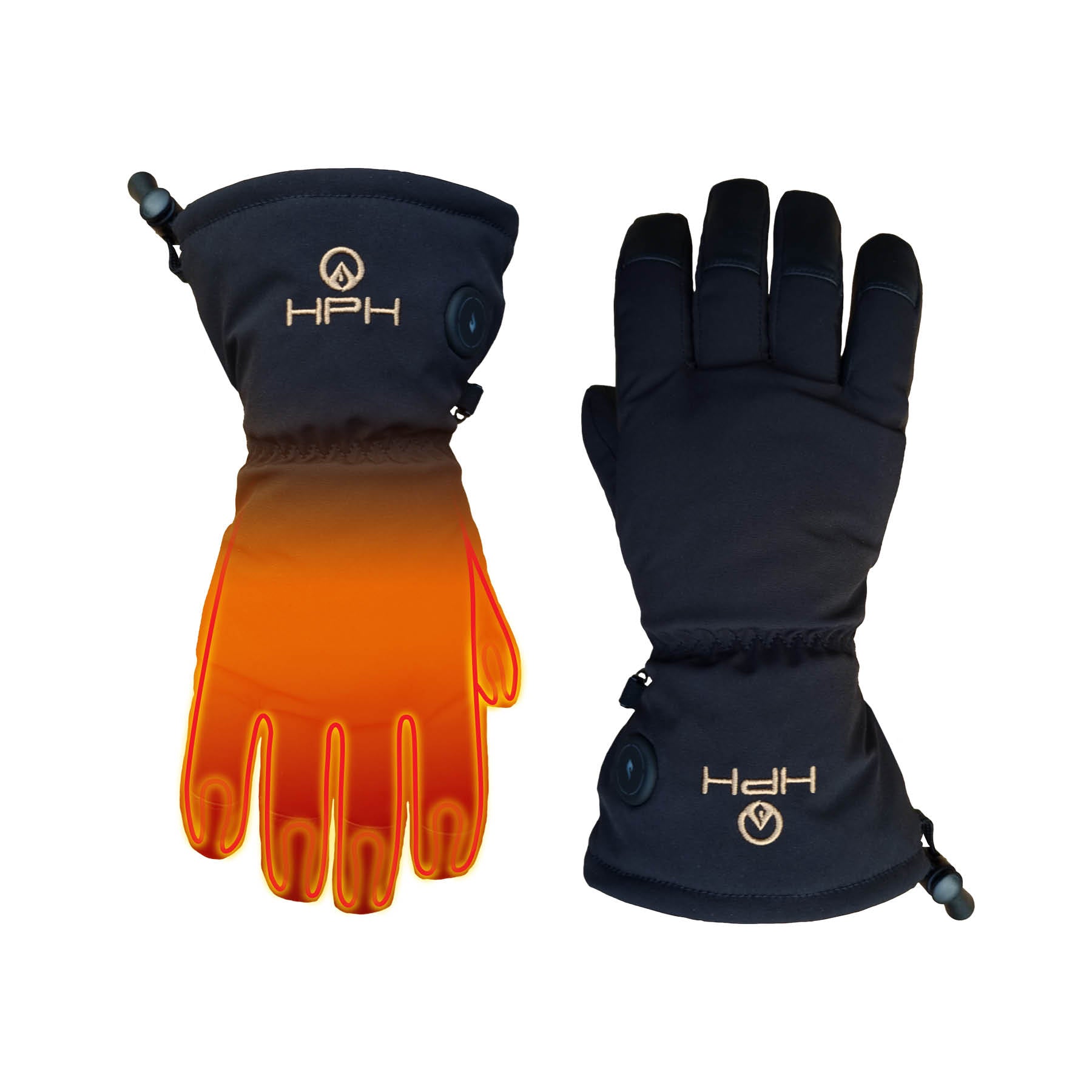 Happyhot Hafjell Tyk Handske Med Elvarme Og Primaloft
