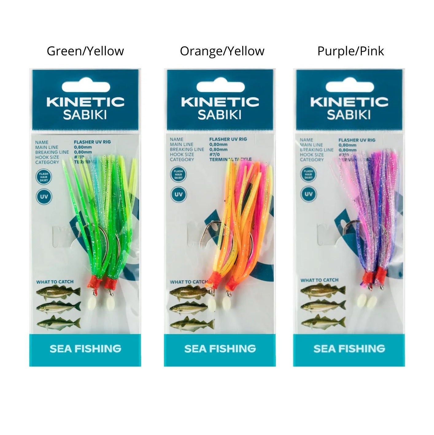 Kinetic Sabiki Flasher Uv Rig