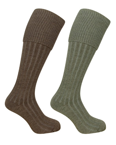 1902 Plain Turnover Top Stockings 41-44