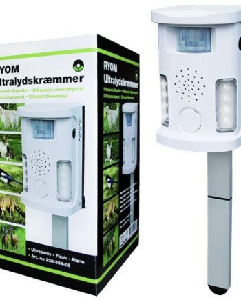 Ryom Ultralydsskræmmer   Alarm  Pir-sensor Og Blitz