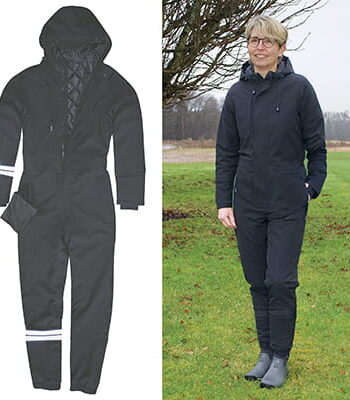 Ryom Unisex Vinterdragt Sort Stretch Str  Xs