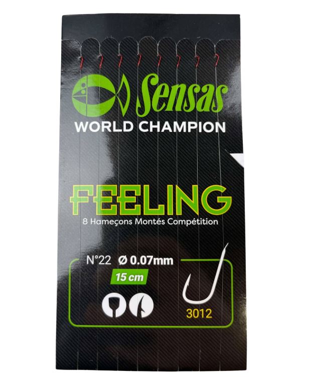 Sensas Feeling Hook To Nylon Forfang 22