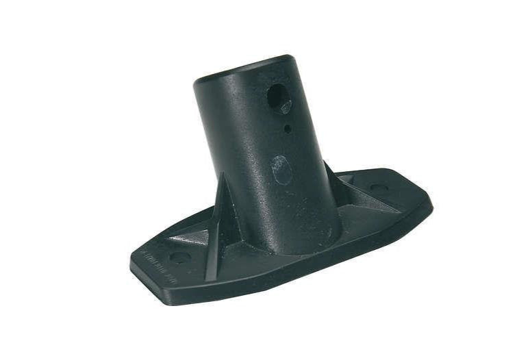 Skafteholder Med Gevind  Sort Nylon Inkl  Skruer