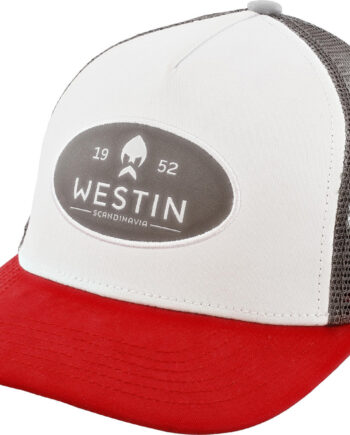 State Cap Silver Grey Red