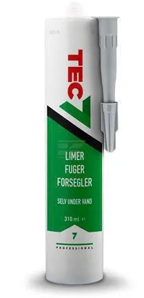 Tec7 Lim-fuge-tætningsmasse Grå 310 Ml