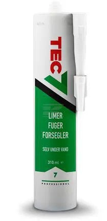 Tec7 Lim-fuge-tætningsmasse Hvid 310 Ml