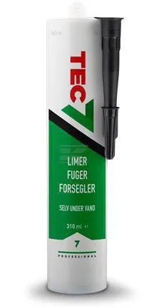 Tec7 Lim-fuge-tætningsmasse Sort 310 Ml