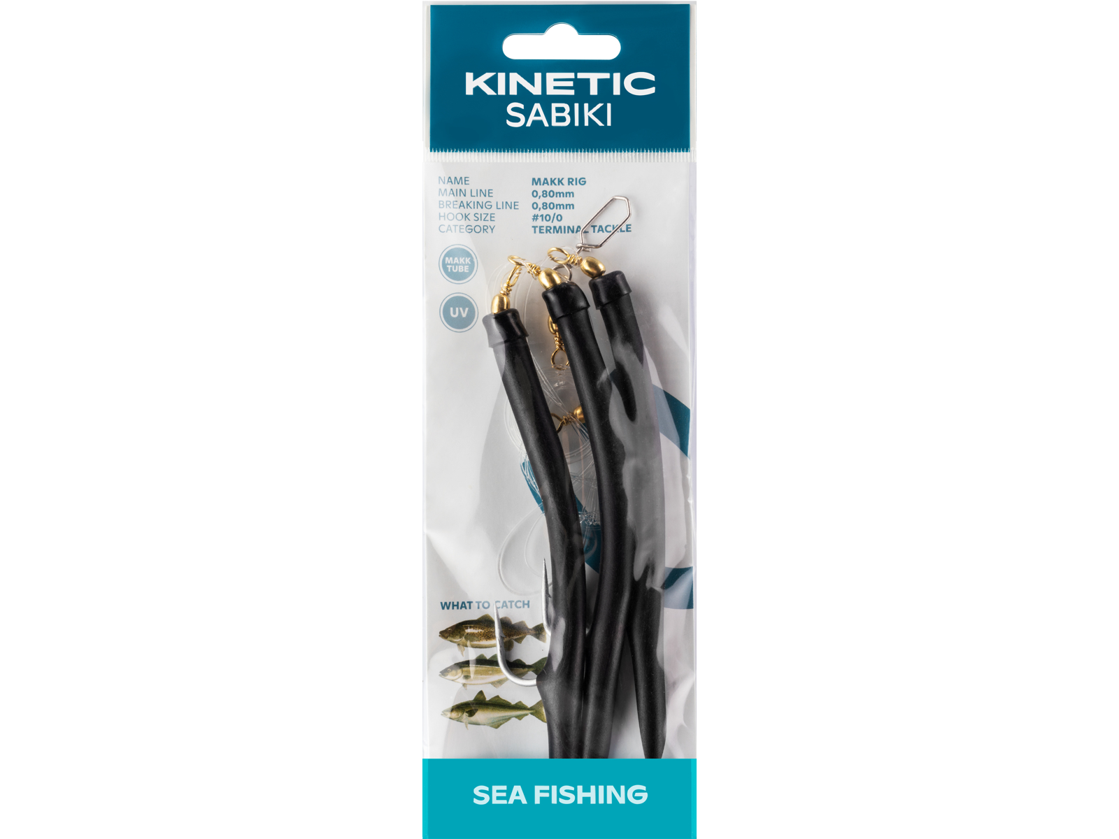 Kinetic Sabiki Makk      Torskeforfang      Black