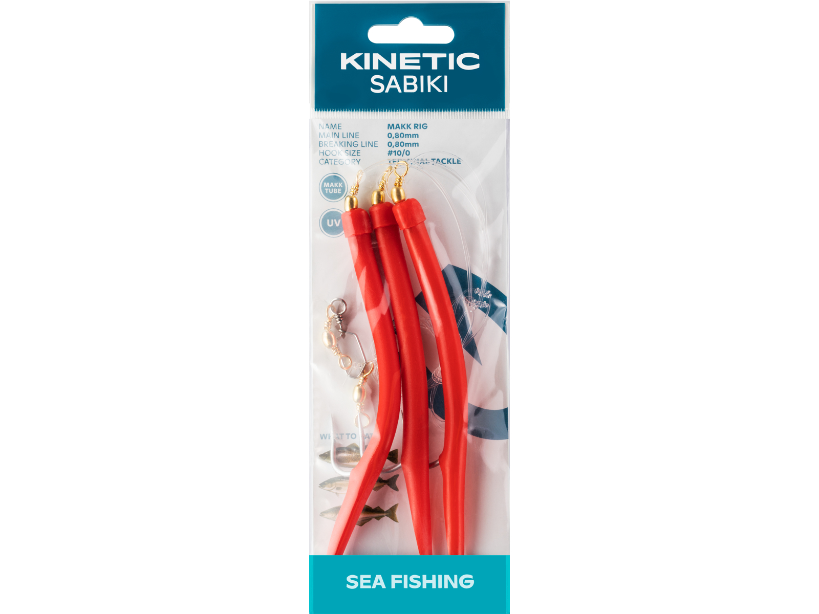 Kinetic Sabiki Makk      Torskeforfang      Red