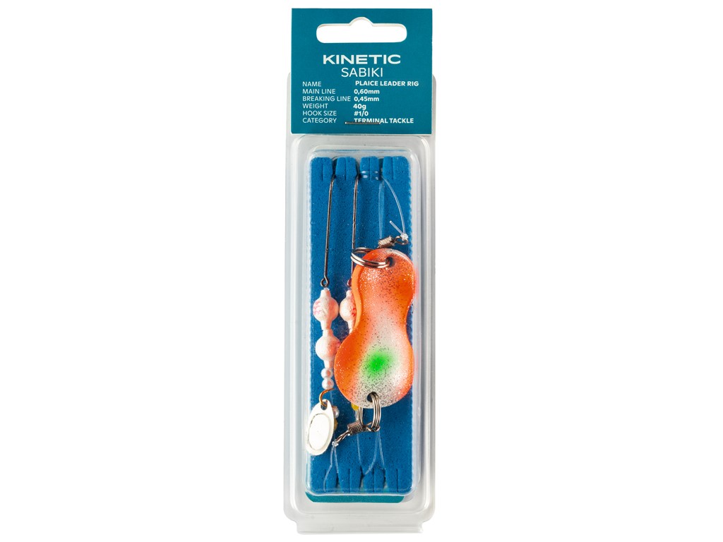 Kinetic Sabiki Plaice Leader Fladfiske Forfang    Sunset 40g