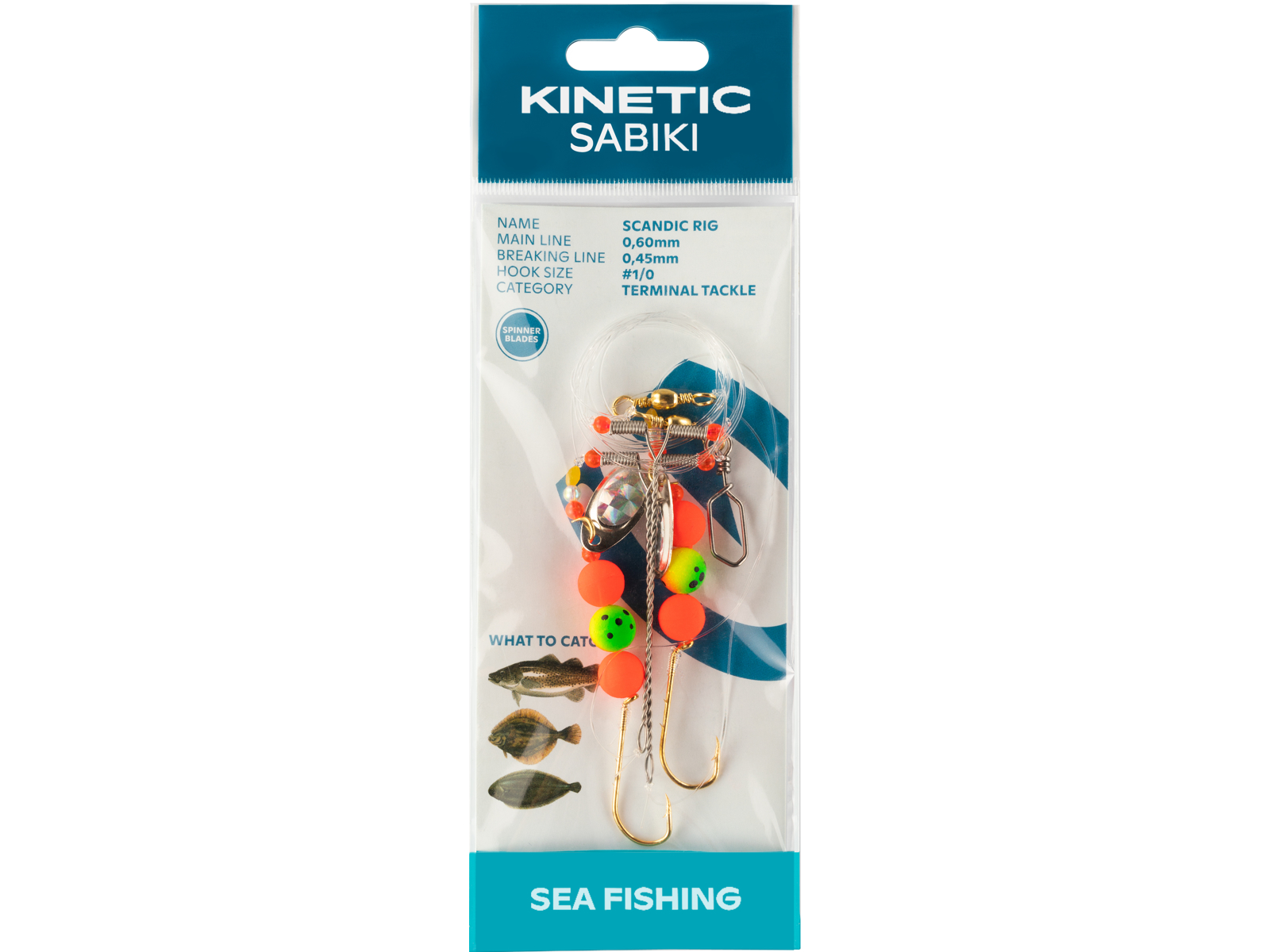Kinetic Sabiki Scandic Fladfiskforfang      Fire Tiger