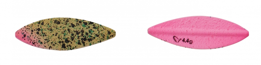 Lt Stickel Blade Rigged Sinking Pellet Gennemløbs Blink Pellet Uv Pink   2cm   4g