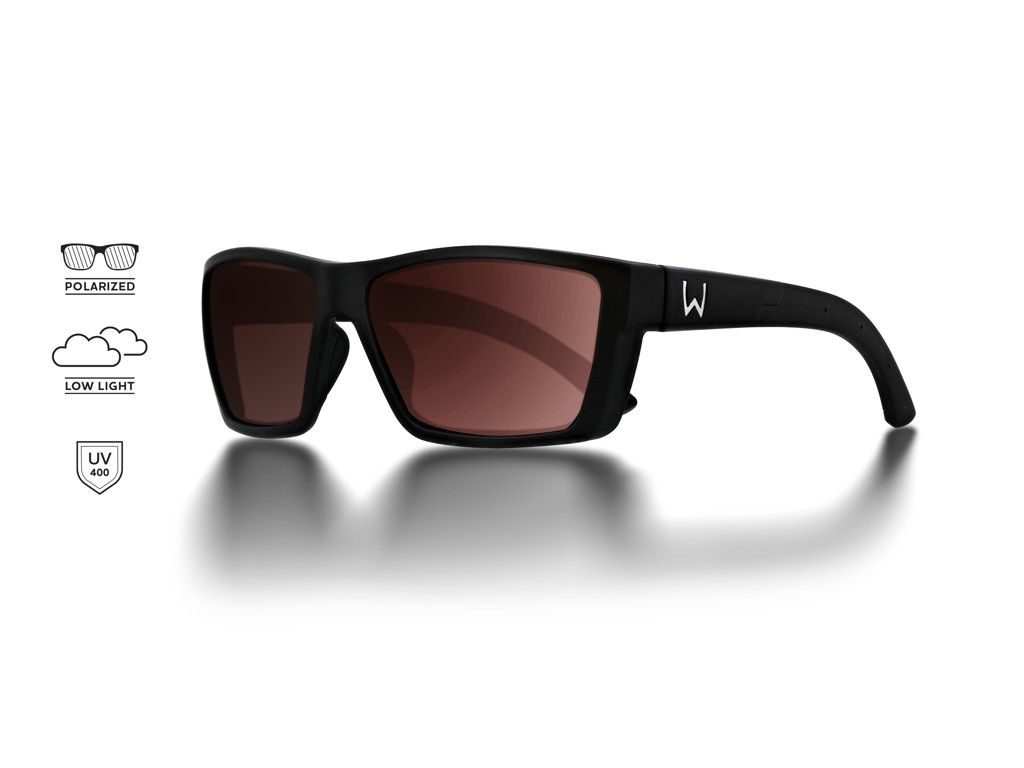 Westin W6 Street 100 Polarid Solbrille  W6 Street 100 Matte Black Rose