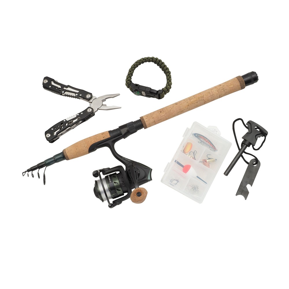 Abu Garcia Diplomat Wilderness Survival Tele Combo Fiskesæt