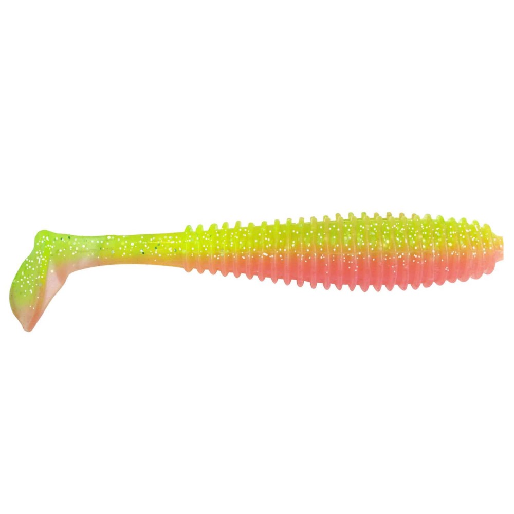 Angel Domäne Gummifisch Canyonizer 2stk 14 5cm 29gr Green Glitter Light Pink Softbait
