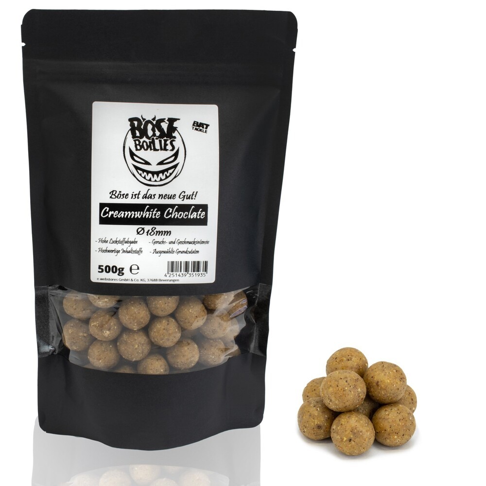 Bat-tackle Böse Boilies Creamwhite Choclate Boilies