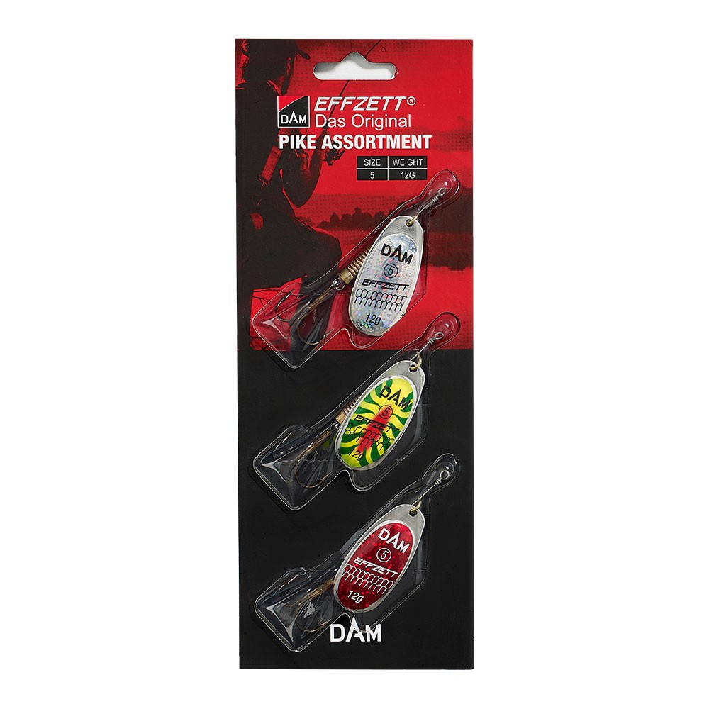 Dam Spinner Sortiment Gedde 12gr 3stk Spinnere
