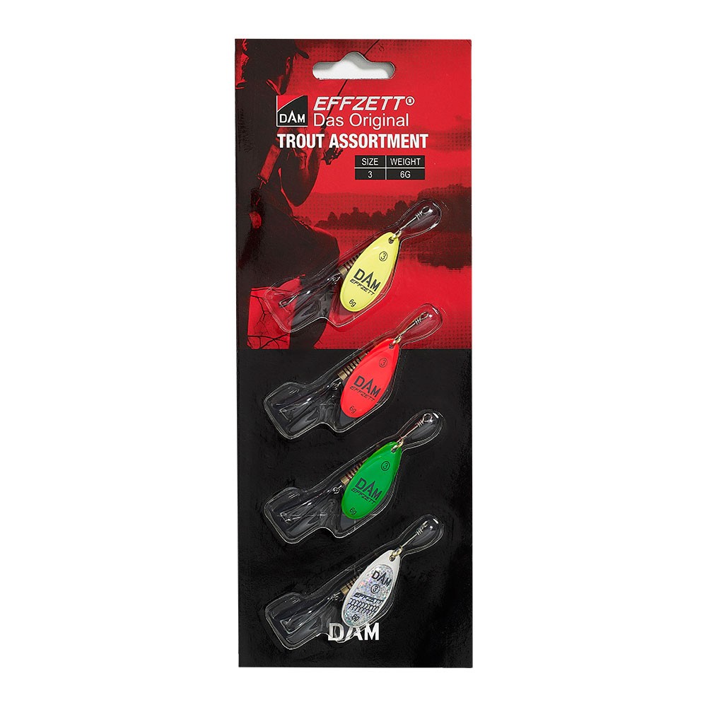 Dam Spinner Sortiment ørred 6gr 4stk Spinnere