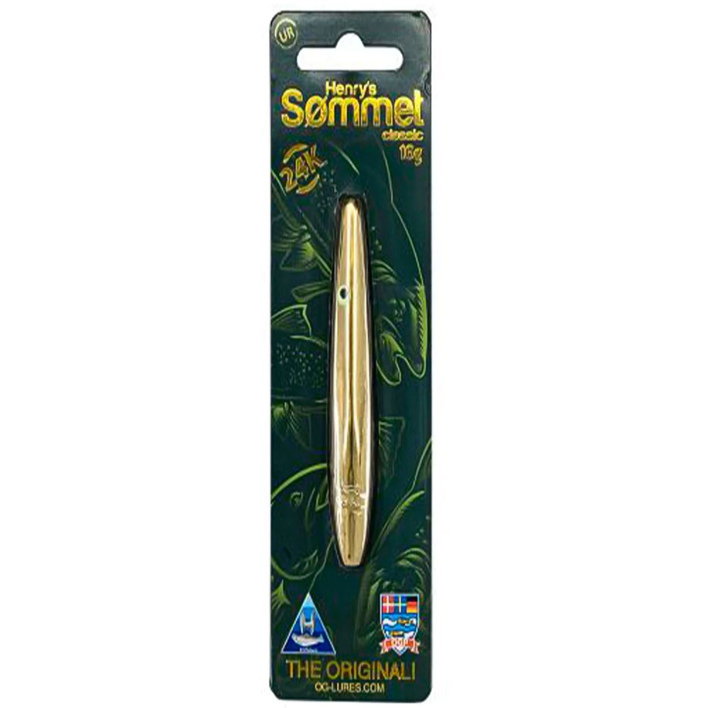 Ogp Henrys Sømmet 10 1cm 22gr Real 24k Gold Gennemløber