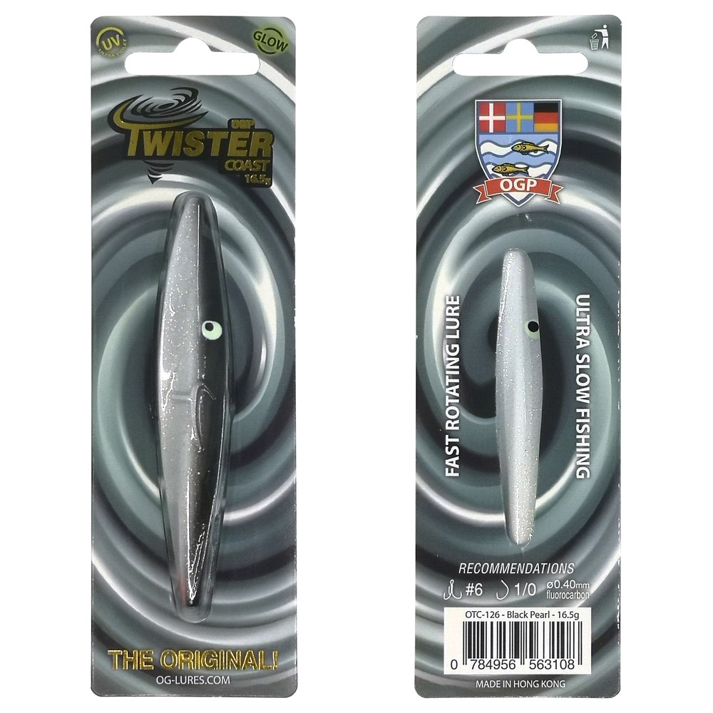 Ogp Twister Coast 13gr Black Pearl Gennemløber