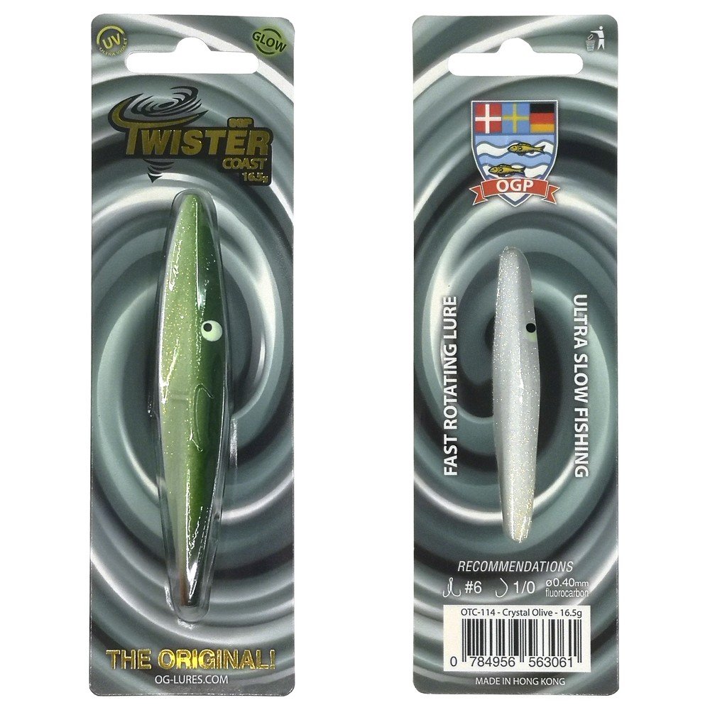 Ogp Twister Coast 13gr Crystal Olive Gennemløber