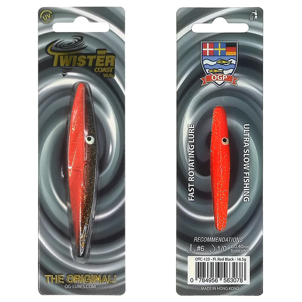 Ogp Twister Coast 13gr Red Black Gennemløber