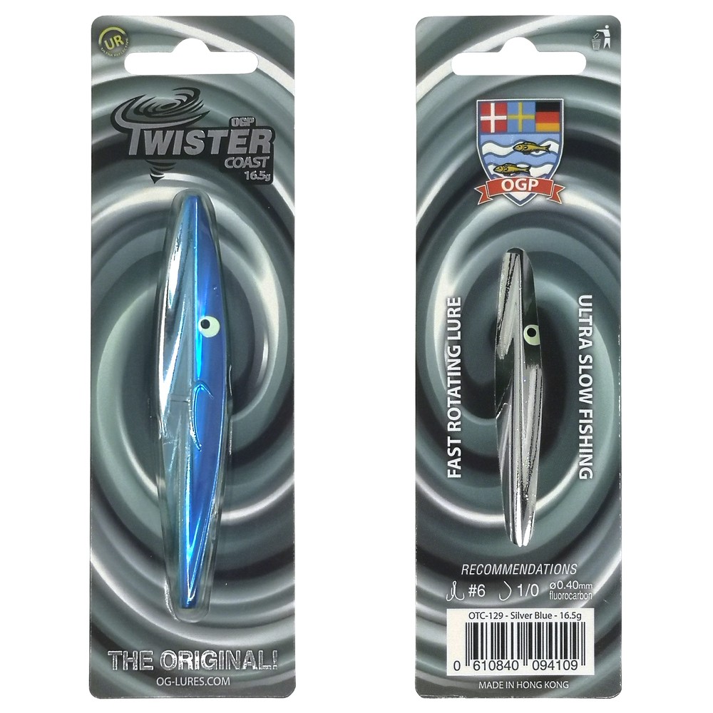 Ogp Twister Coast 13gr Silver Blue Gennemløber