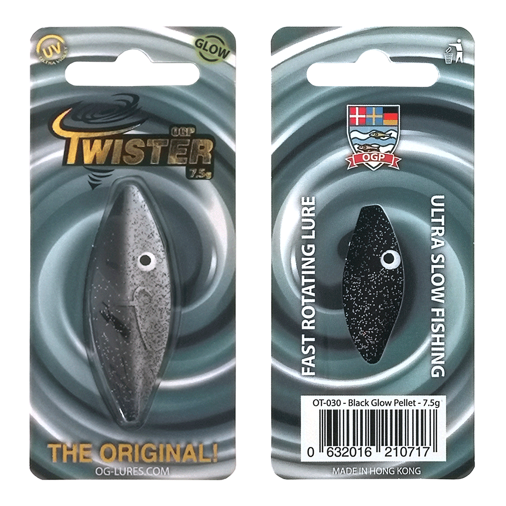 Ogp Twister 2gr Black Glow Pellet Gennemløber