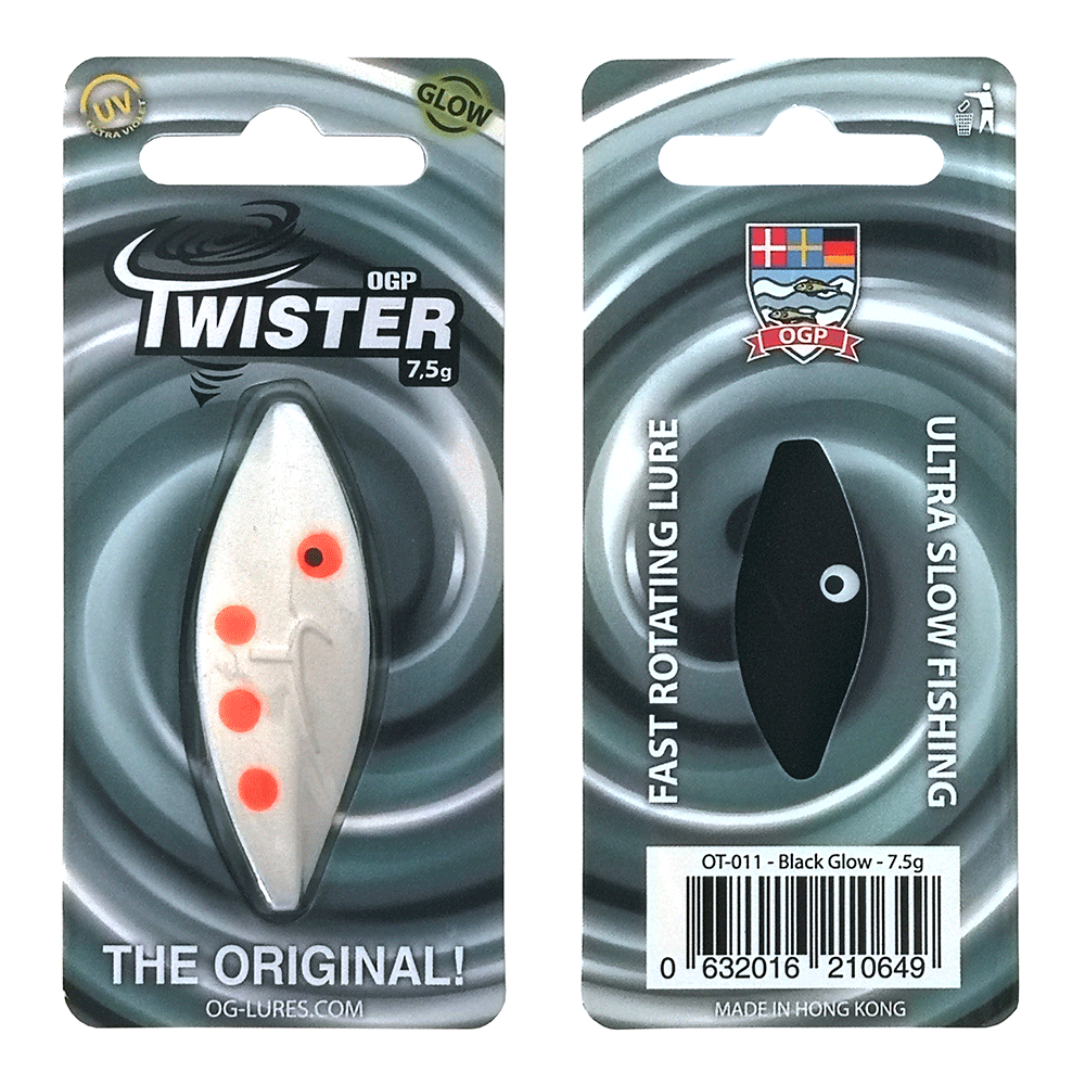 Ogp Twister 2gr Black White  Glow  Gennemløber