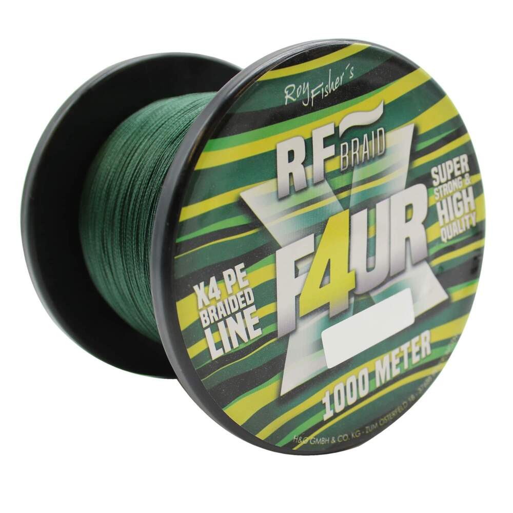 Roy Fishers X4 Fletline 1000m   20mm Grøn Bulkspole