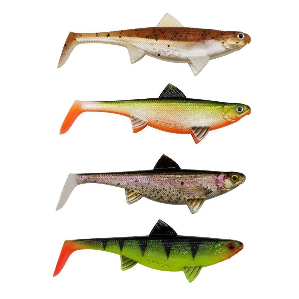 Senshu Real Fin Shad 8cm Mixedpack Softbait