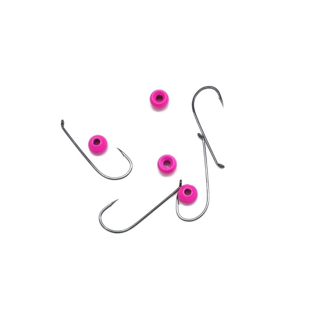 Troutlook ørred Tungsten Gummi Speciel Kroge   8mm Fluo-pink Gummidyr
