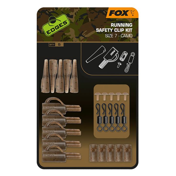 Fox Edges Running Safety Clip Kit Camo Size