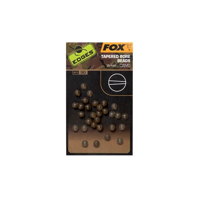 Fox Edges Tapered Bore Beads 4mm Camo